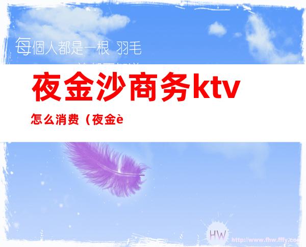 夜金沙商务ktv怎么消费（夜金莎商务ktv消费如何）