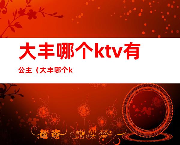 大丰哪个ktv有公主（大丰哪个ktv有公主房）