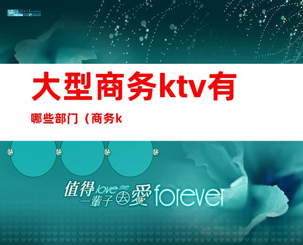 大型商务ktv有哪些部门（商务ktv都有哪些服务）