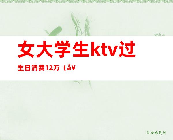 女大学生ktv过生日消费12万（女子KTV过生日趴消费12万,却没钱支付,最后怎么处理的?）