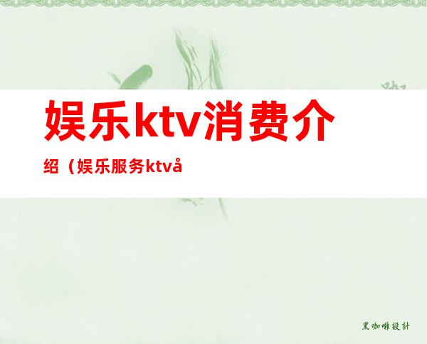 娱乐ktv消费介绍（娱乐服务ktv属于什么费用）