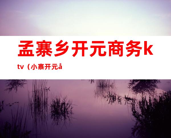 孟寨乡开元商务ktv（小寨开元商城）