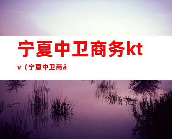 宁夏中卫商务ktv（宁夏中卫商务局）