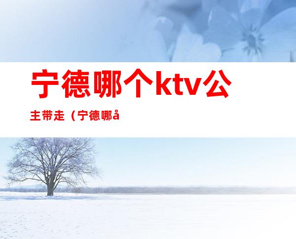 宁德哪个ktv公主带走（宁德哪家ktv有陪酒的）