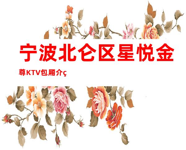 宁波北仑区星悦金尊KTV包厢介绍-包厢环境一览 – 宁波北仑商务KTV