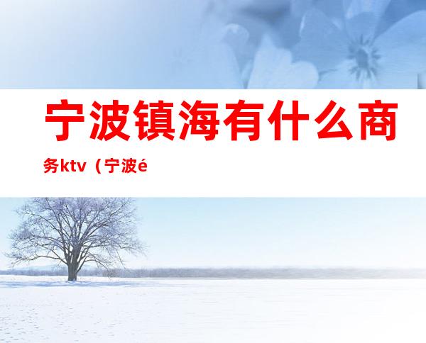 宁波镇海有什么商务ktv（宁波镇海区有什么商场）