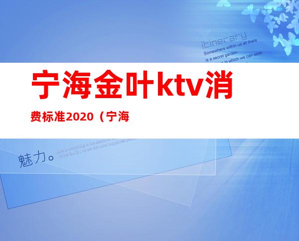 宁海金叶ktv消费标准2020（宁海金海汇娱乐会所ktv）