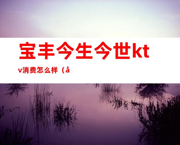 宝丰今生今世ktv消费怎么样（宝丰县ktv怎么消费的）