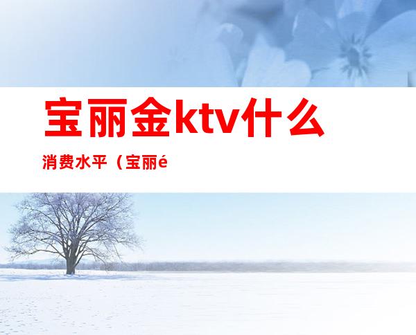 宝丽金ktv什么消费水平（宝丽金ktv怎么样）