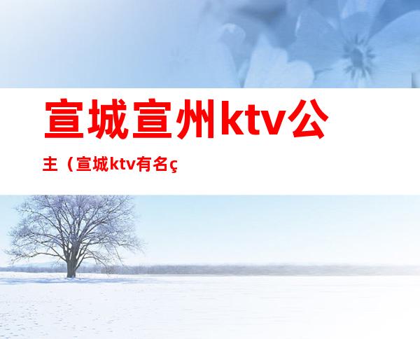 宣城宣州ktv公主（宣城ktv有名的公主）