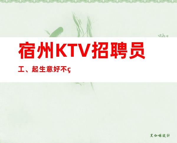 宿州KTV招聘员工、起生意好不竞争没有任务轻松上