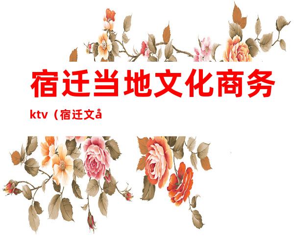 宿迁当地文化商务ktv（宿迁文化底蕴）