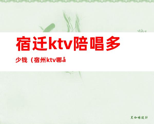 宿迁ktv陪唱多少钱（宿州ktv哪家有陪唱）