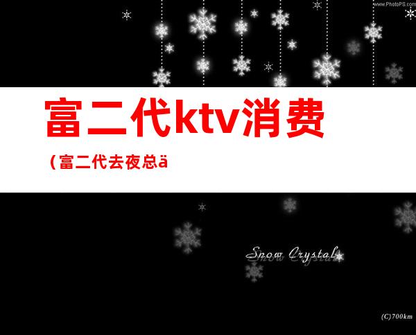 富二代ktv消费（富二代去夜总会）