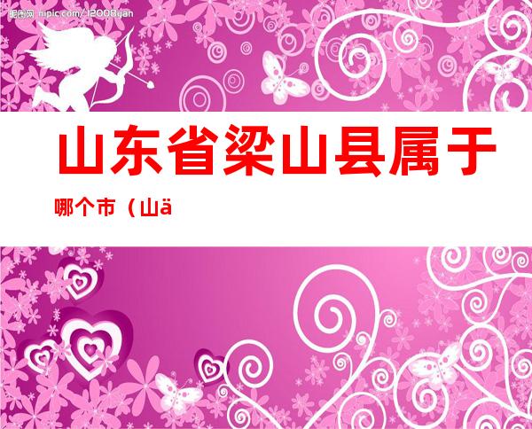 山东省梁山县属于哪个市（山东省梁山县属于什么市）