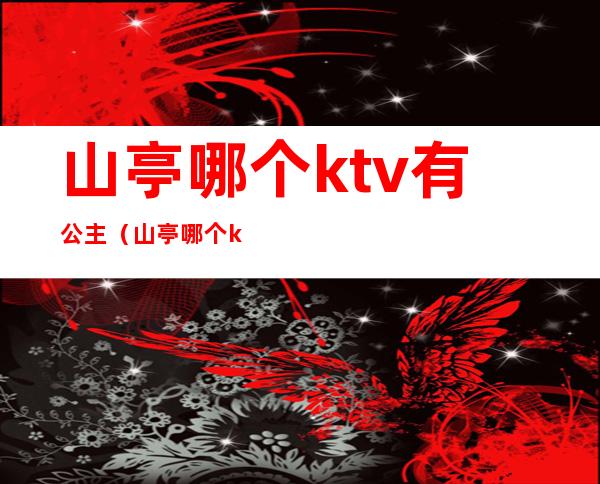 山亭哪个ktv有公主（山亭哪个ktv有公主服务）