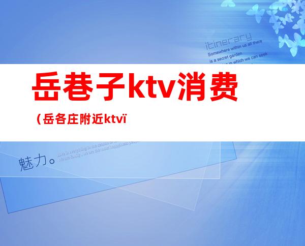 岳巷子ktv消费（岳各庄附近ktv）