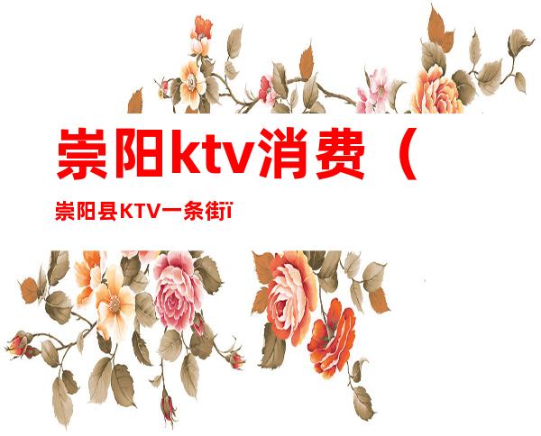 崇阳ktv消费（崇阳县KTV一条街）