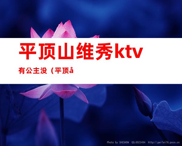 平顶山维秀ktv有公主没（平顶山唐梦ktv公主）