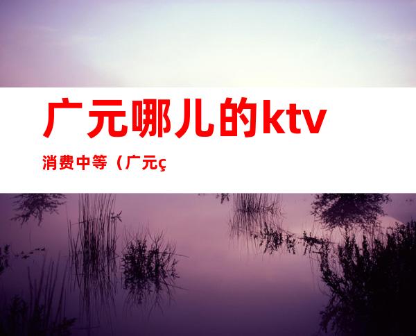 广元哪儿的ktv消费中等（广元百分百ktv消费情况）