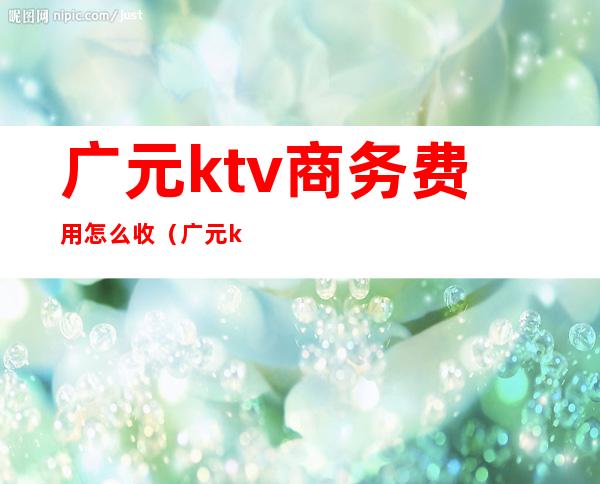 广元ktv商务费用怎么收（广元ktv消费高吗）