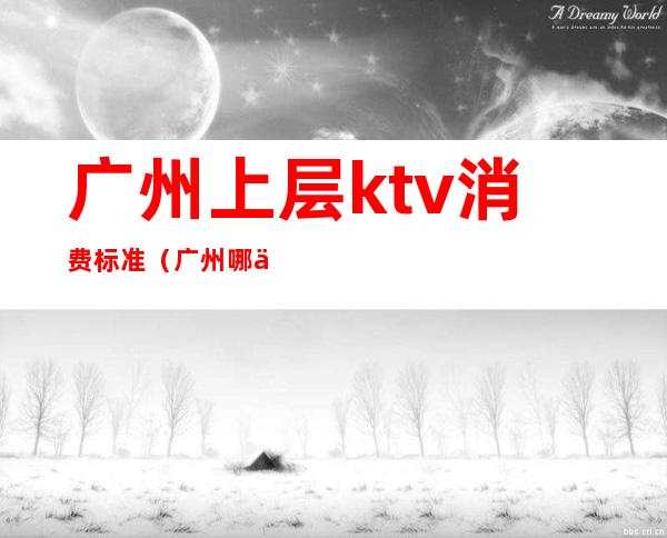 广州上层ktv消费标准（广州哪个ktv档次最高）