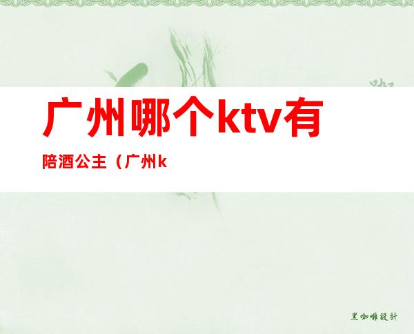 广州哪个ktv有陪酒公主（广州ktv公主多少钱一个）