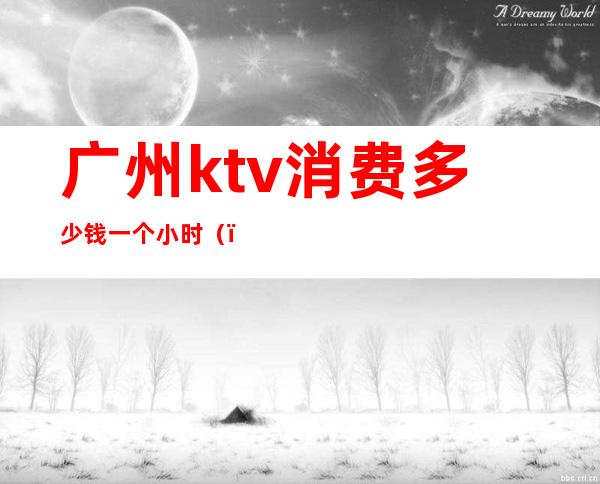 广州ktv消费多少钱一个小时（）