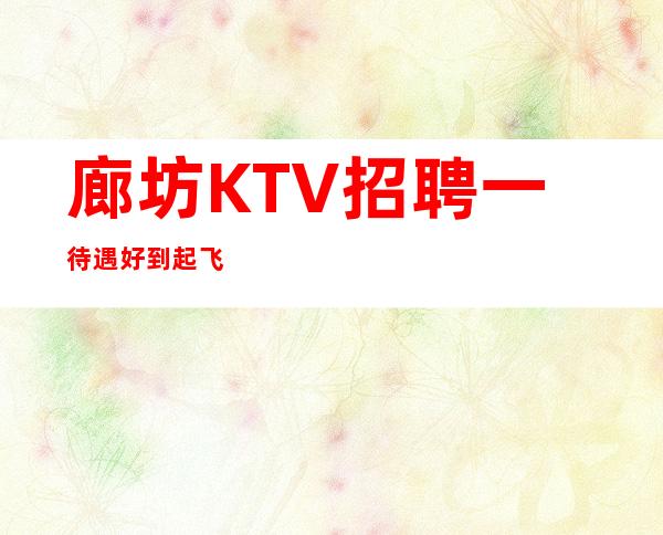 廊坊KTV招聘一待遇好到起飞