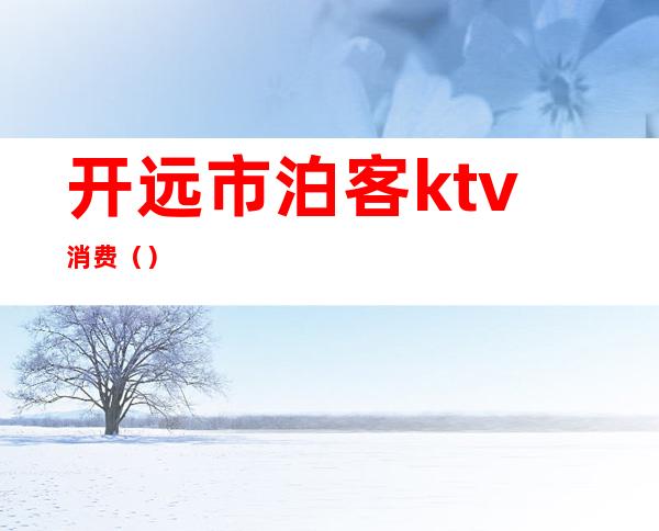 开远市泊客ktv消费（）