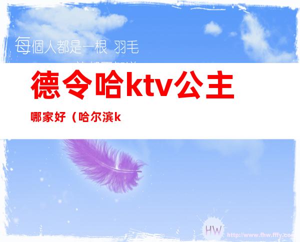 德令哈ktv公主哪家好（哈尔滨ktv公主哪家好）