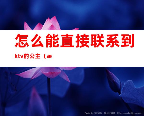 怎么能直接联系到ktv的公主（怎么能直接联系到ktv的公主呢）