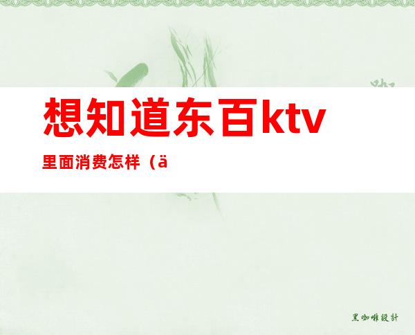 想知道东百ktv里面消费怎样（东阿ktv哪家比较好）