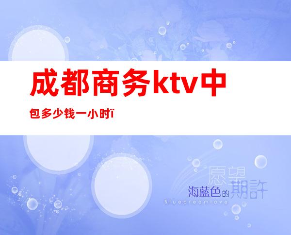 成都商务ktv中包多少钱一小时（）