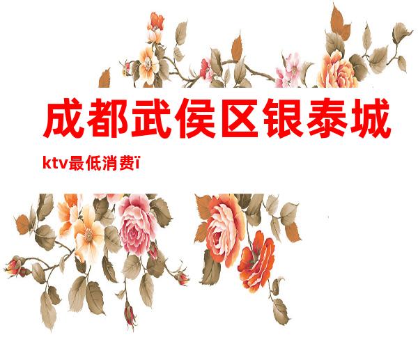 成都武侯区银泰城ktv最低消费（武侯区ktv排名）