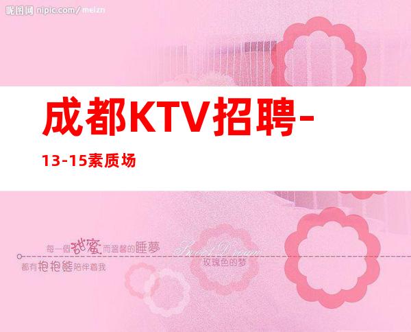 成都KTV招聘-13-15素质场