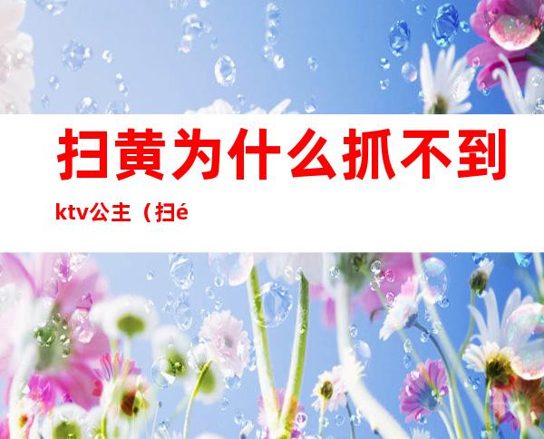 扫黄为什么抓不到ktv公主（扫黄ktv都抓谁）