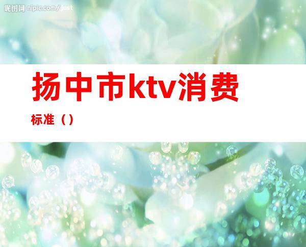 扬中市ktv消费标准（）