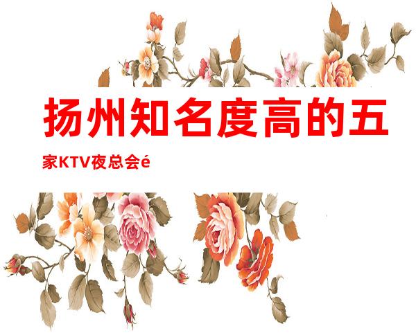 扬州知名度高的五家KTV夜总会预订榜-包厢预订 – 扬州江都商务KTV