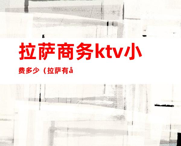 拉萨商务ktv小费多少（拉萨有多少家KTV）