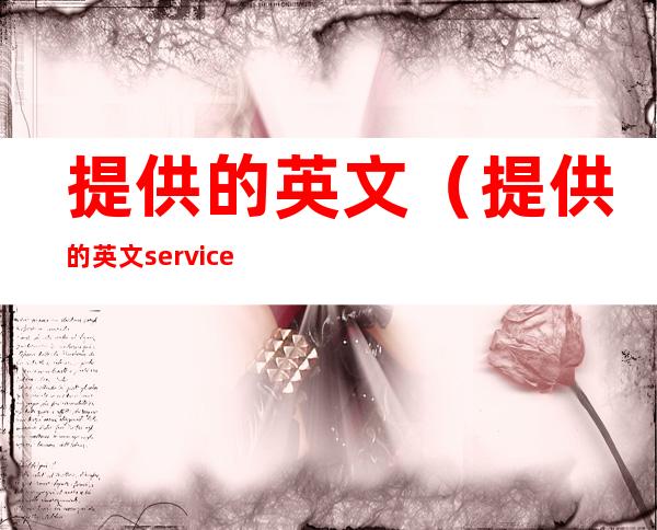 提供的英文（提供的英文service）