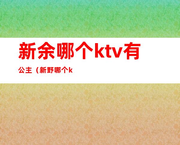 新余哪个ktv有公主（新野哪个ktv有公主）