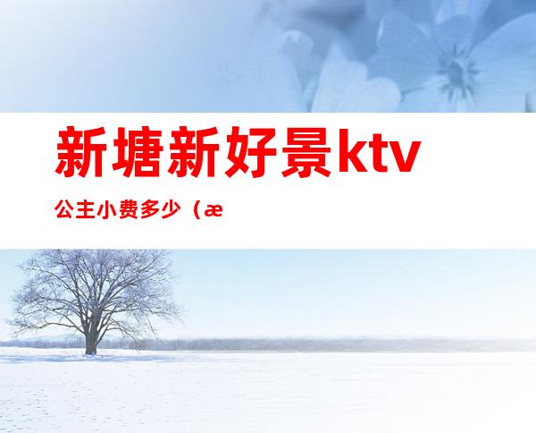 新塘新好景ktv公主小费多少（新塘ktv招聘公主）