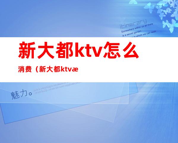 新大都ktv怎么消费（新大都ktv怎么消费划算）