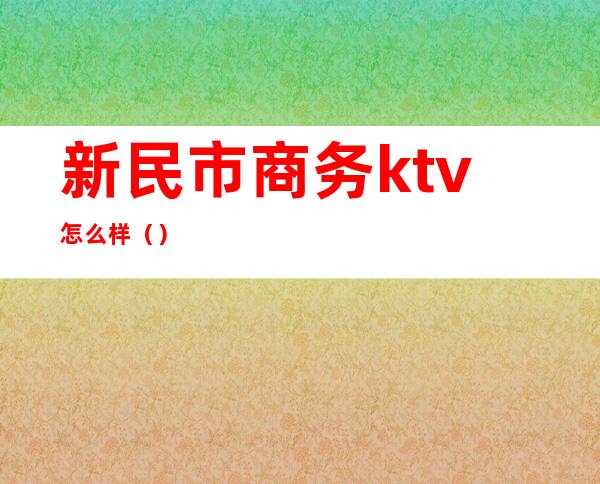 新民市商务ktv怎么样（）