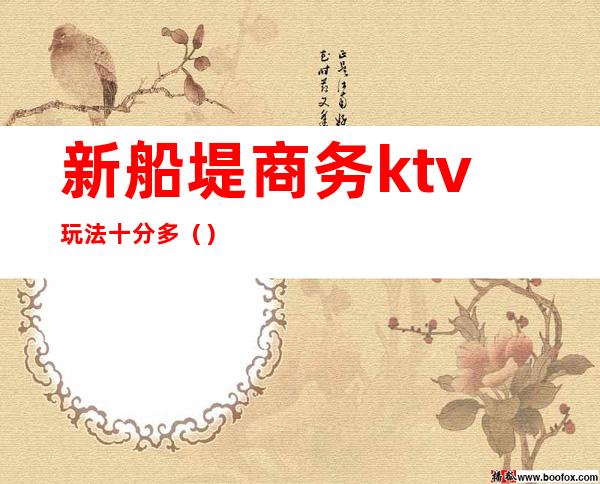 新船堤商务ktv玩法十分多（）