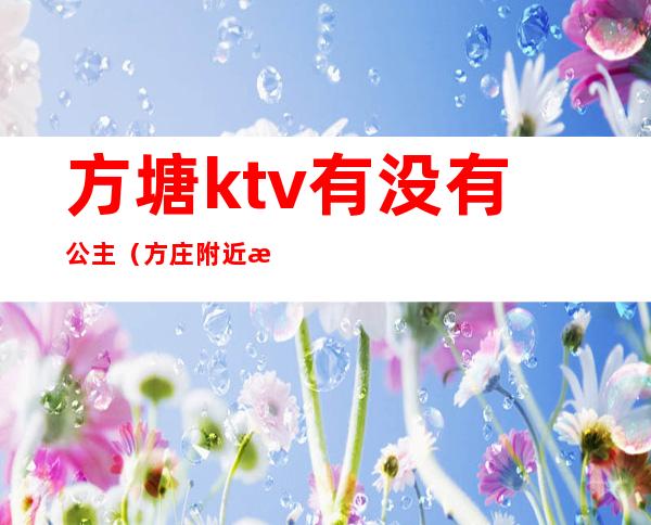 方塘ktv有没有公主（方庄附近有公主的ktv）