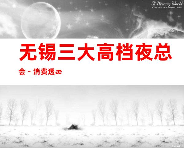 无锡三大高档夜总会－消费透明，免费留房 – 无锡新区商务KTV