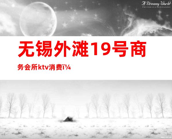 无锡外滩19号商务会所ktv消费（无锡滨湖区ktv会所）