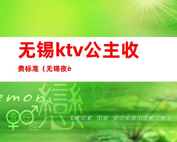 无锡ktv公主收费标准（无锡夜色国际ktv里面公主小费是多少钱）